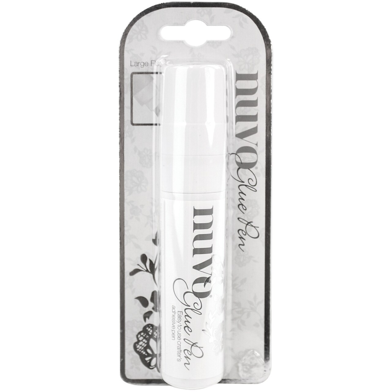 Nuvo Glue Pen for Crafting and Card Making, Large Flat Tip, Adhesive Tool